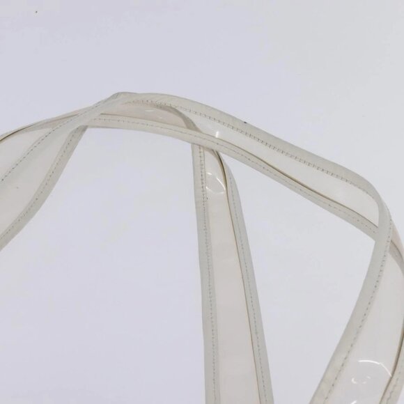 GUCCI Tote Bag Vinyl Clear Silver 001 2122 1773 Auth 143275 - Picture 9 of 16